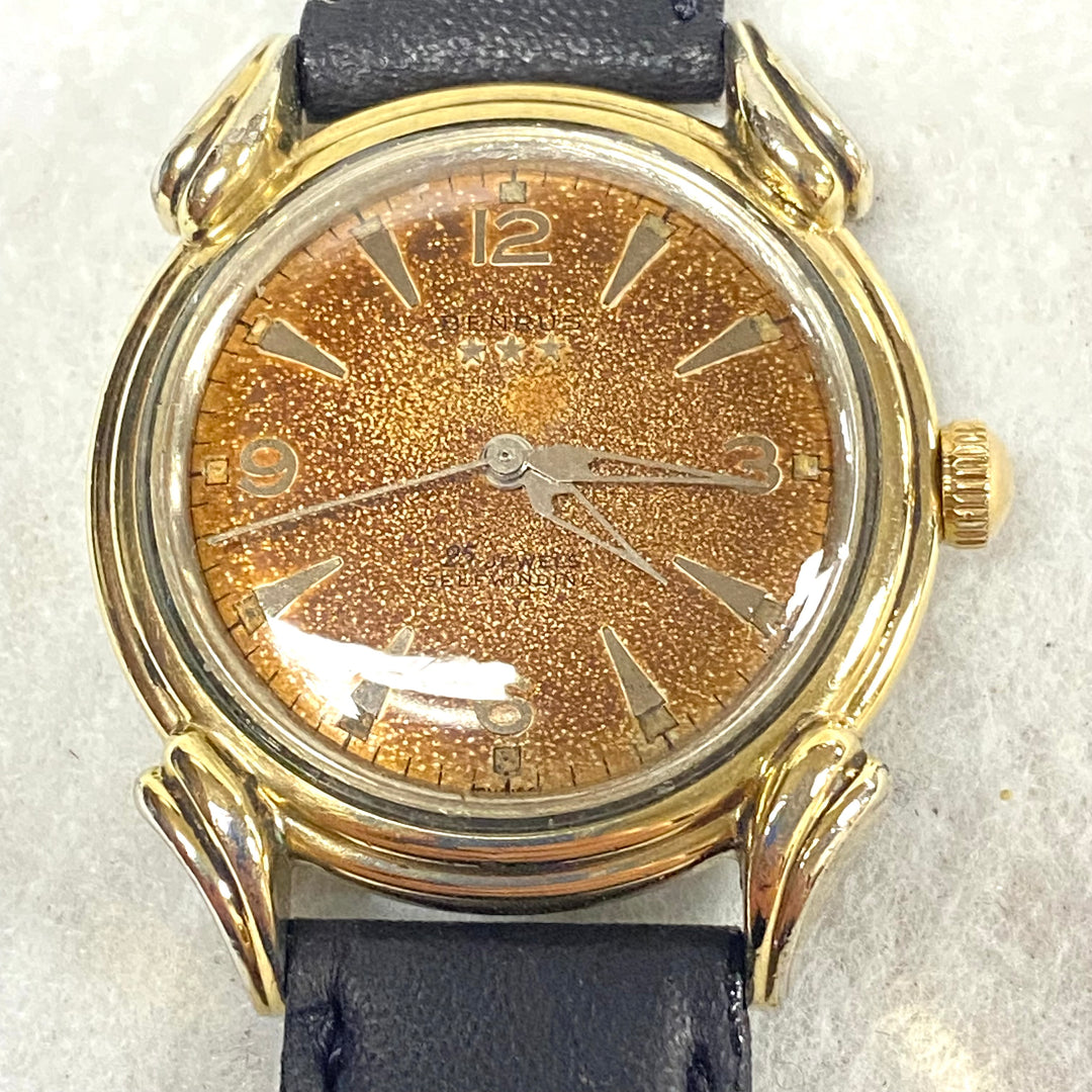 u443 Vintage BENRUS 10K RGP Top Stainless Back Automatic Waterproof Wrist Watch