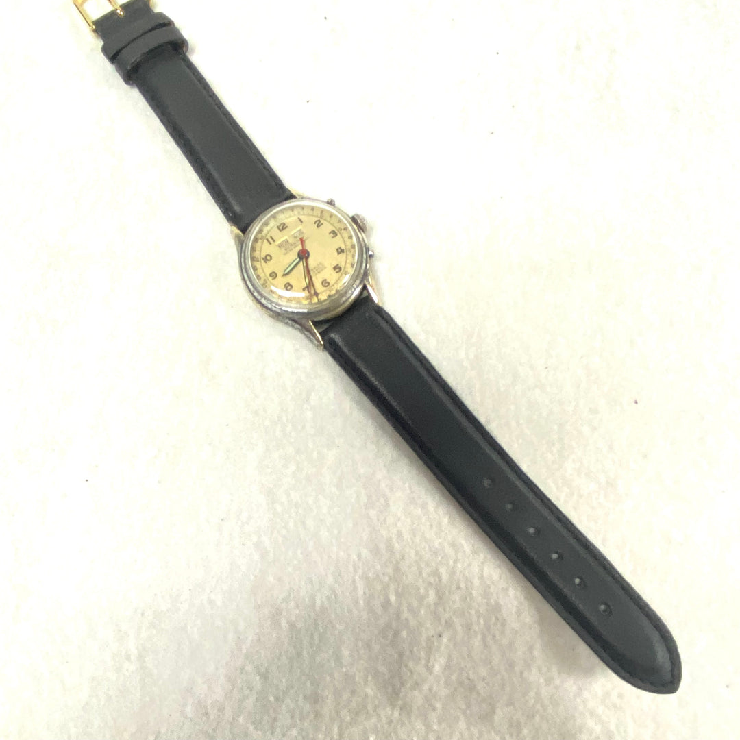 u444 Vintage BERNHUF Swiss Stainless Back Mechanical 17J Waterproof Wrist Watch