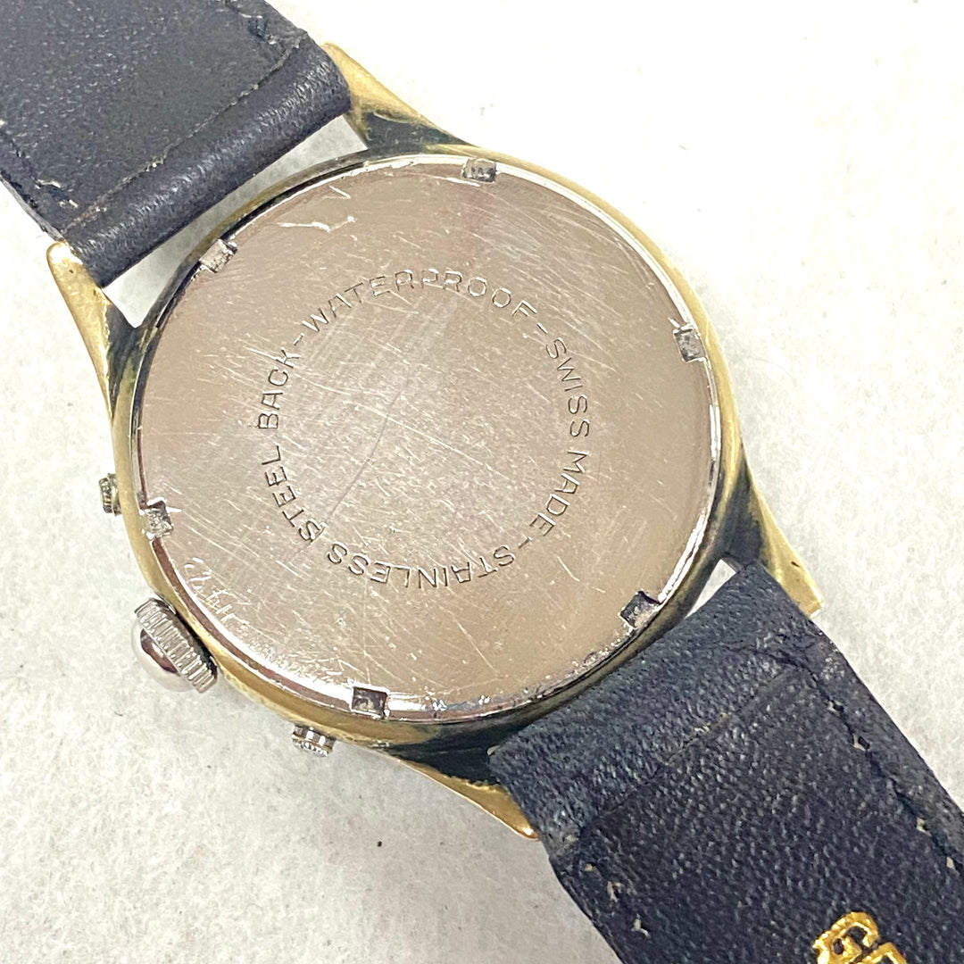 u444 Vintage BERNHUF Swiss Stainless Back Mechanical 17J Waterproof Wrist Watch