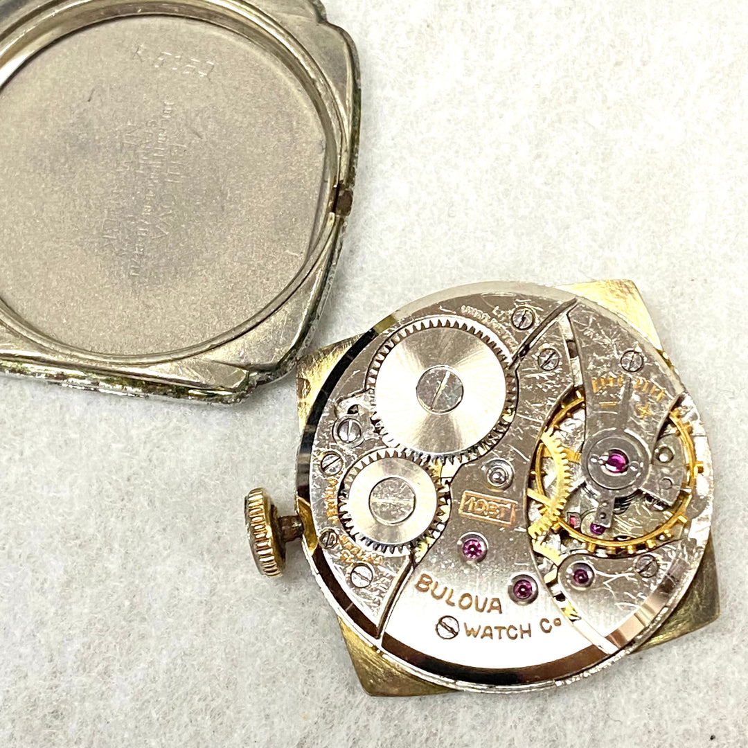 u445 Vintage BULOVA Swiss 10K RGP Stainless Back Mechanical 15J Wrist Watch