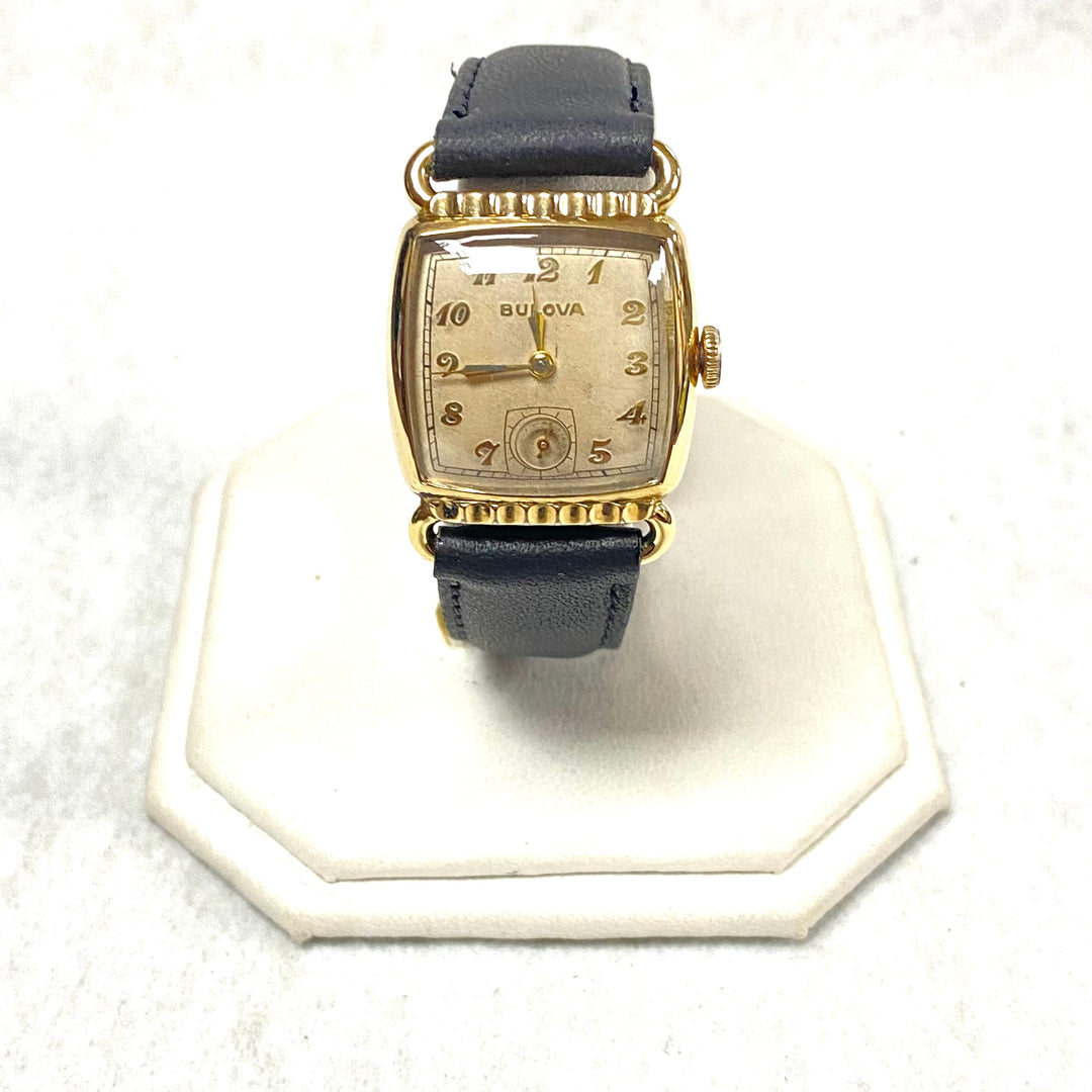 u445 Vintage BULOVA Swiss 10K RGP Stainless Back Mechanical 15J Wrist Watch