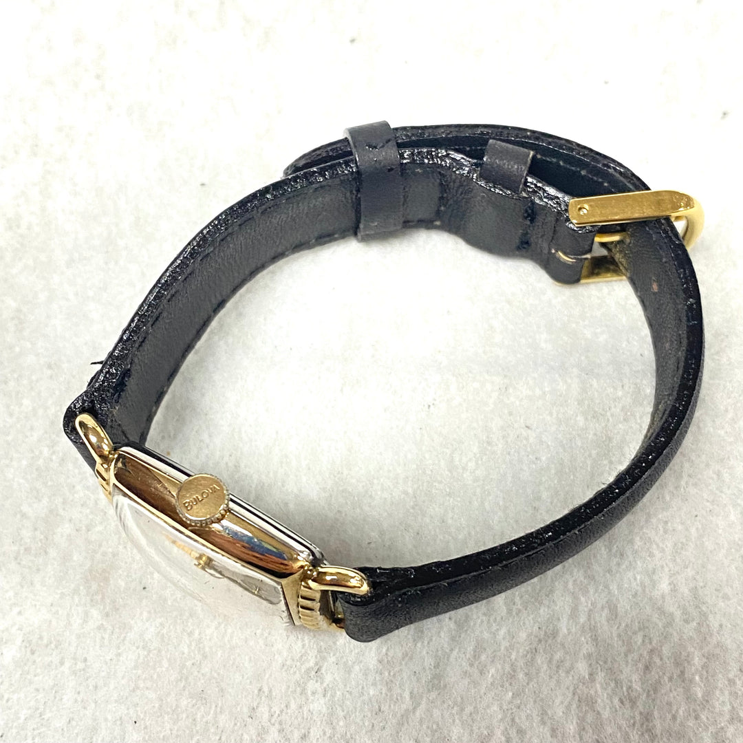 u445 Vintage BULOVA Swiss 10K RGP Stainless Back Mechanical 15J Wrist Watch