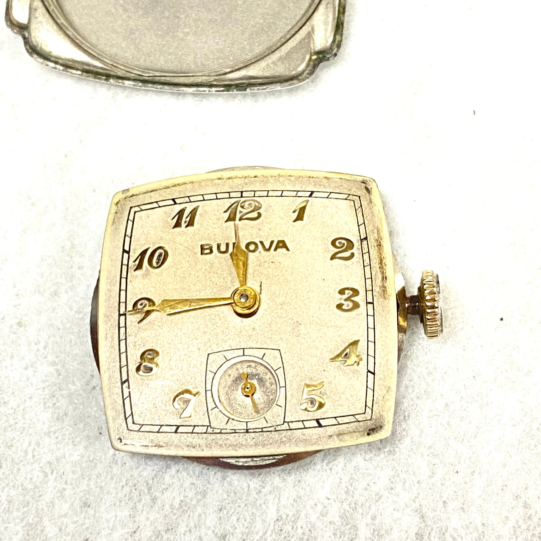 u445 Vintage BULOVA Swiss 10K RGP Stainless Back Mechanical 15J Wrist Watch