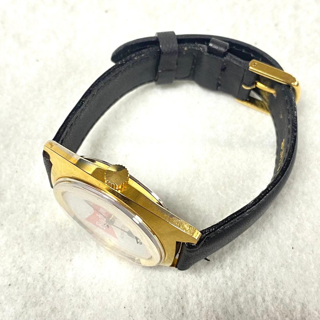u446 Vintage Budweiser Swiss Stainless Steel Water resistant Battery Wrist Watch