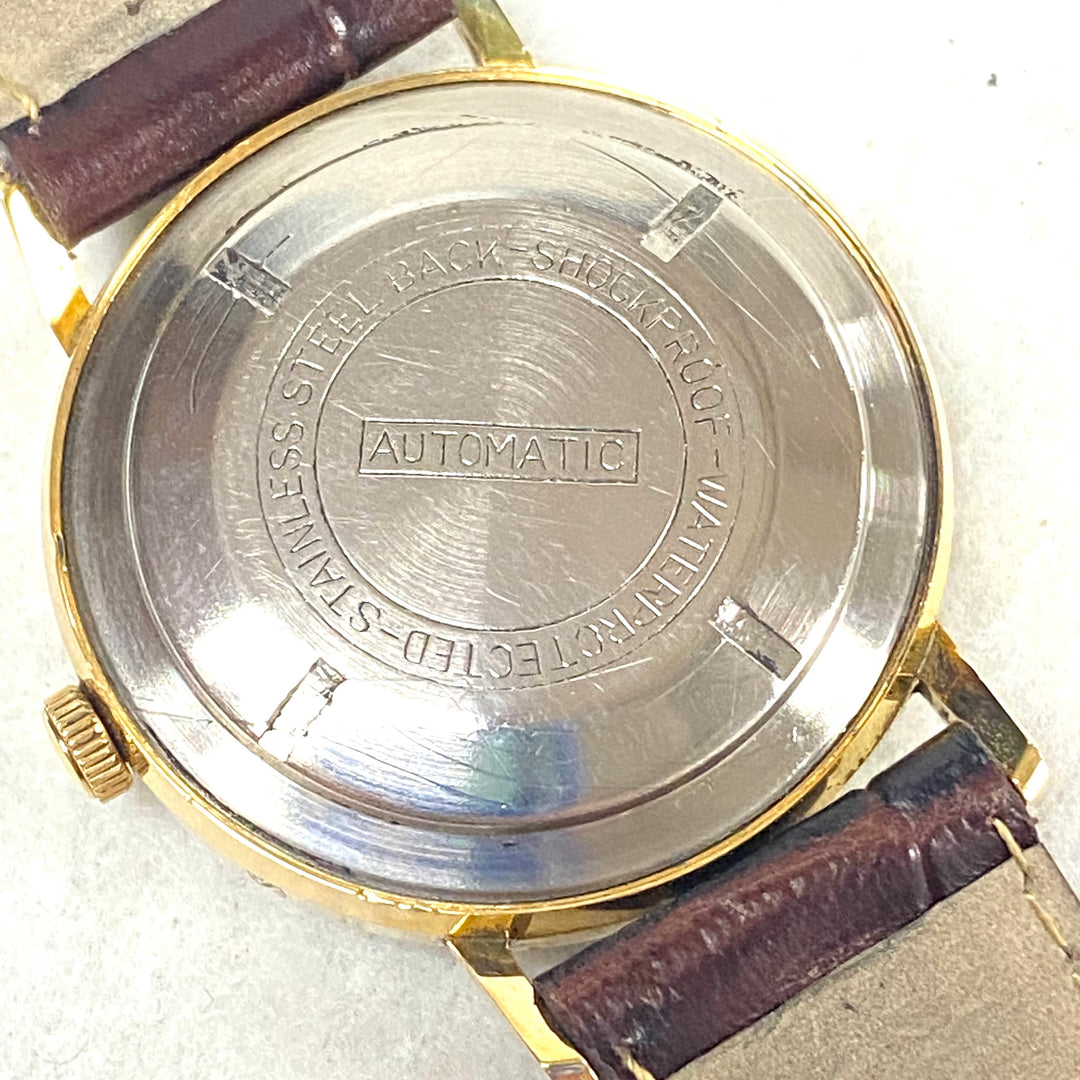 u447 Vintage PIROFA Swiss Automatic Stainless Steel Water Protected Wrist Watch