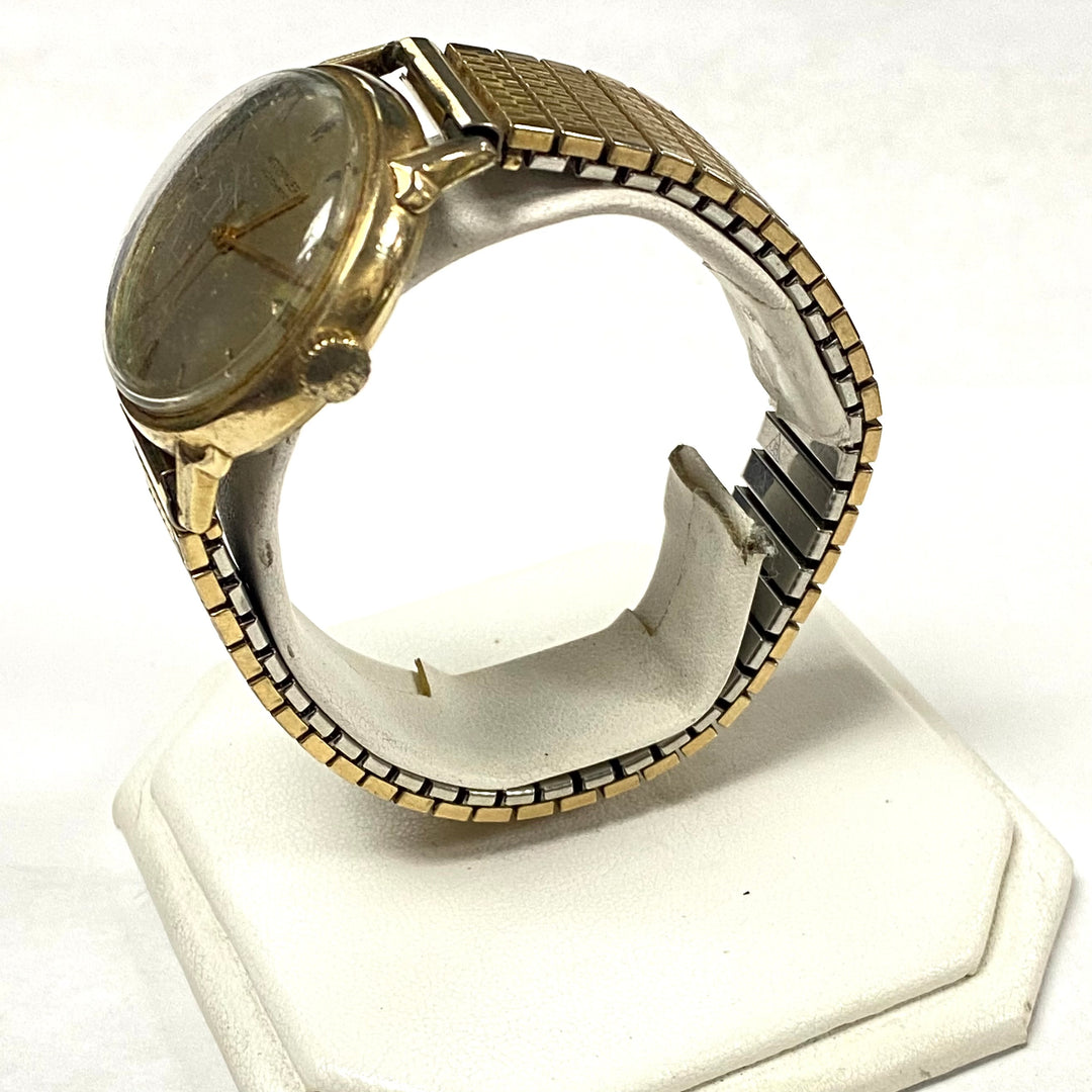 u515 Vintage Wittnauer 10K God Filled Stainless Automatic Wrist Watch 1960's