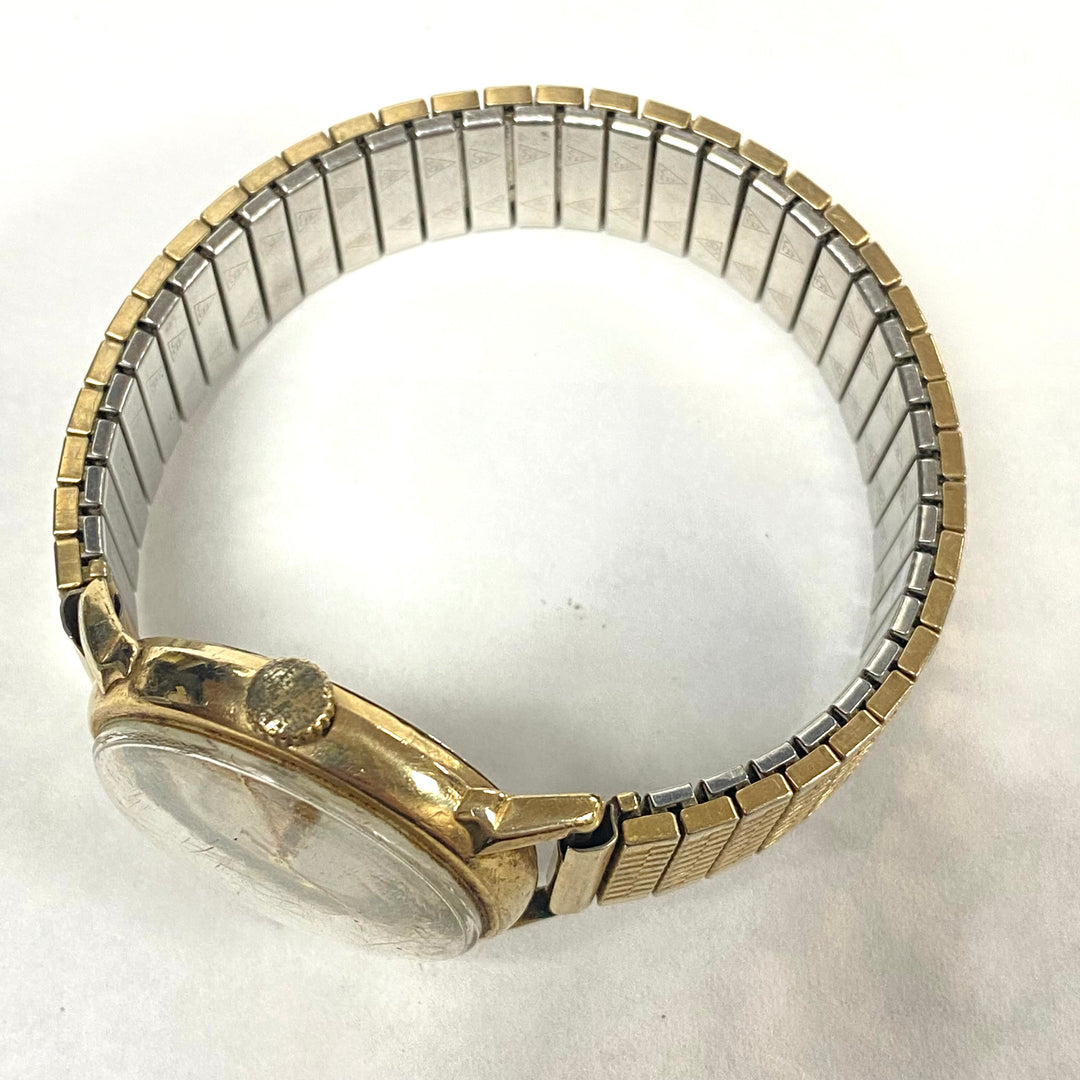 u515 Vintage Wittnauer 10K God Filled Stainless Automatic Wrist Watch 1960's