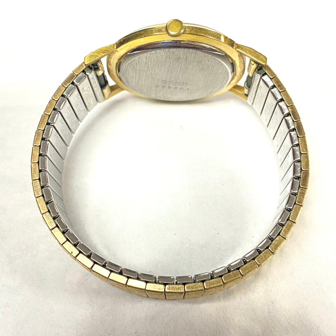 u516 Vintage DuKan Geneve Mechanical Incabloc Gold Tone Wrist Watch 1970's