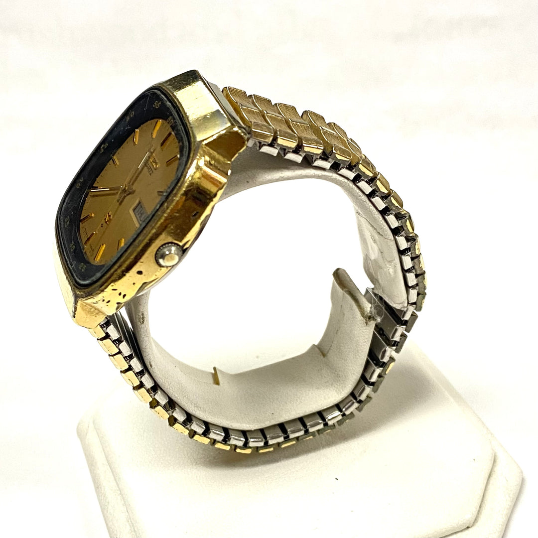 u518 Vintage SEICO Quartz Stainless Steel Water Resistant Wrist Watch 1970's