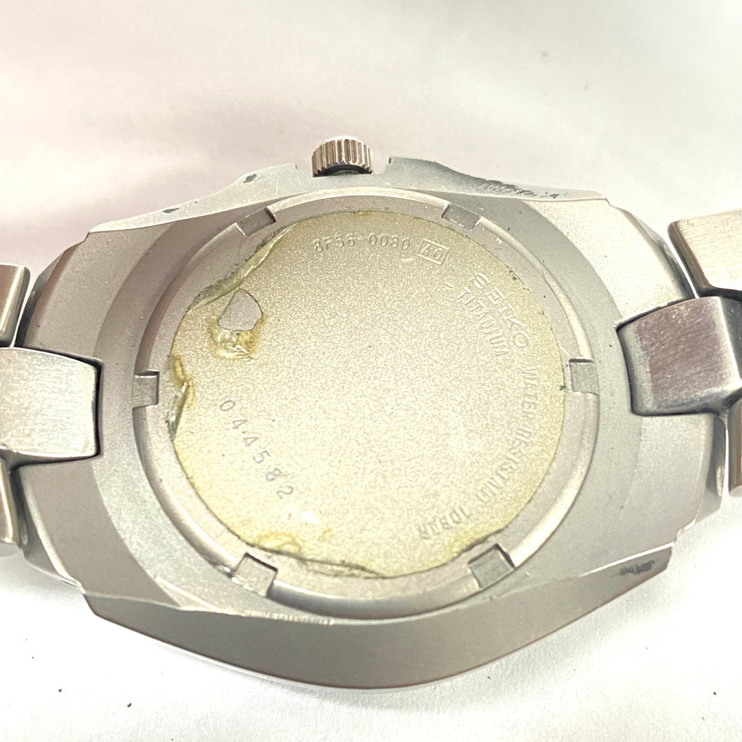 u520 Vintage Seiko Japan Titanium G Perpetual Calendar Wrist Watch 8F56-0078