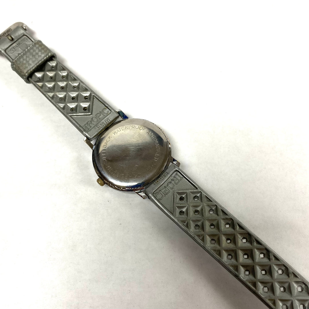 u523 Vintage Helbros Mechanical West Germany 17J Chrome Steel Wrist Watch 1960's