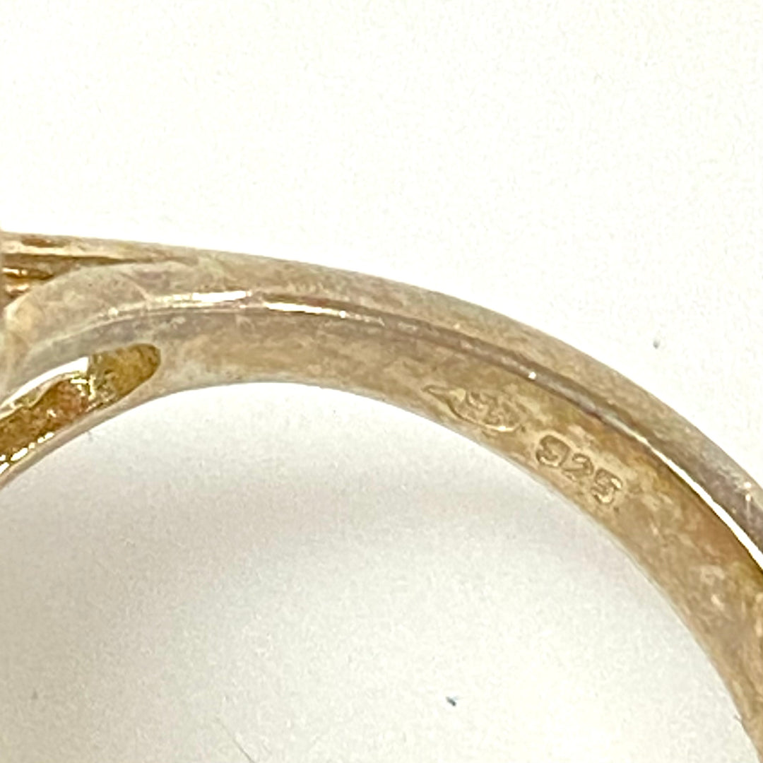 u637 Vintage 3pc Sterling Silver Multi Gemstones Bracelet 7.5" Ring Sz 6 Pendant