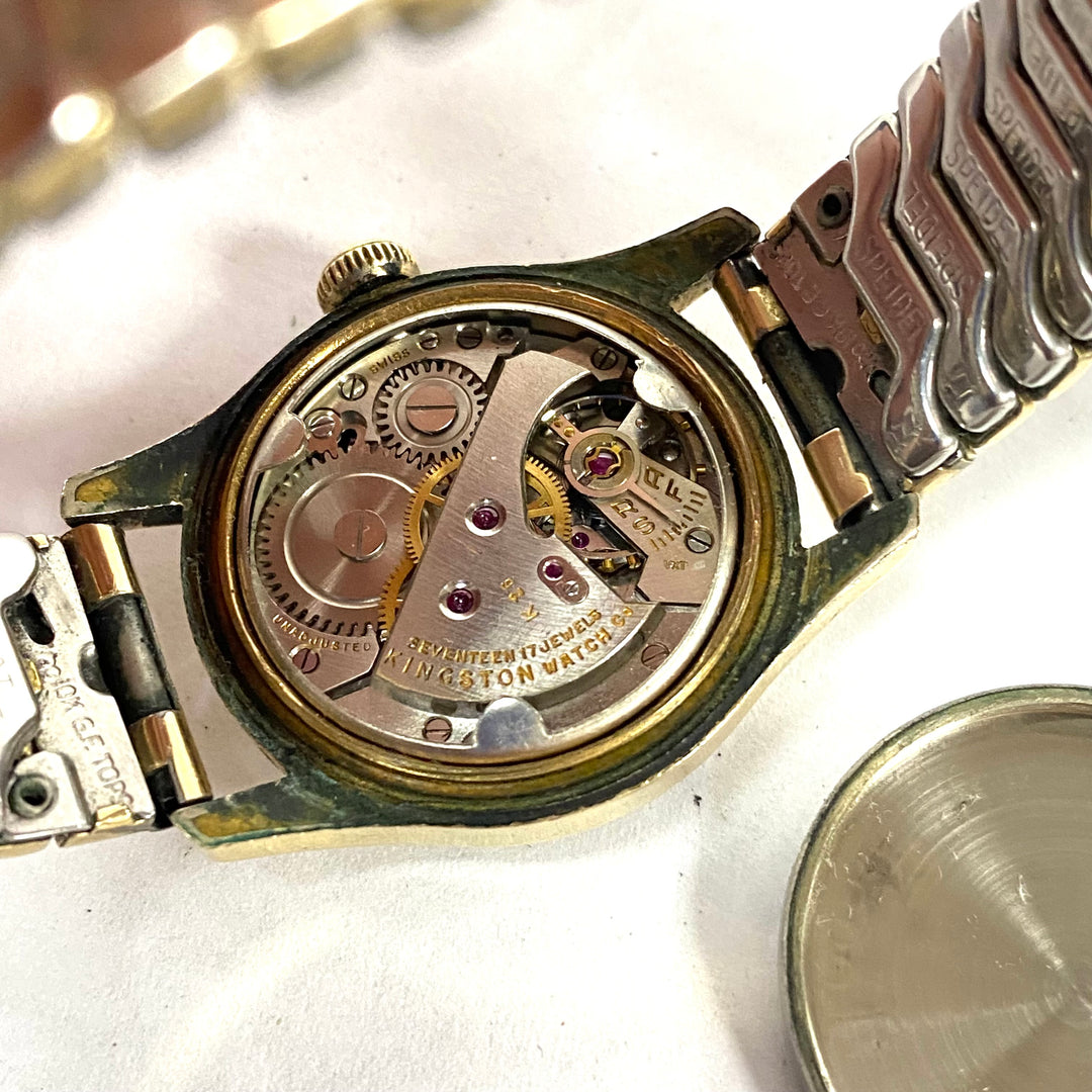 u707 Vintage Kingston Sportsman Incabloc Swiss 17 Jewels Mechanical Wrist Watch