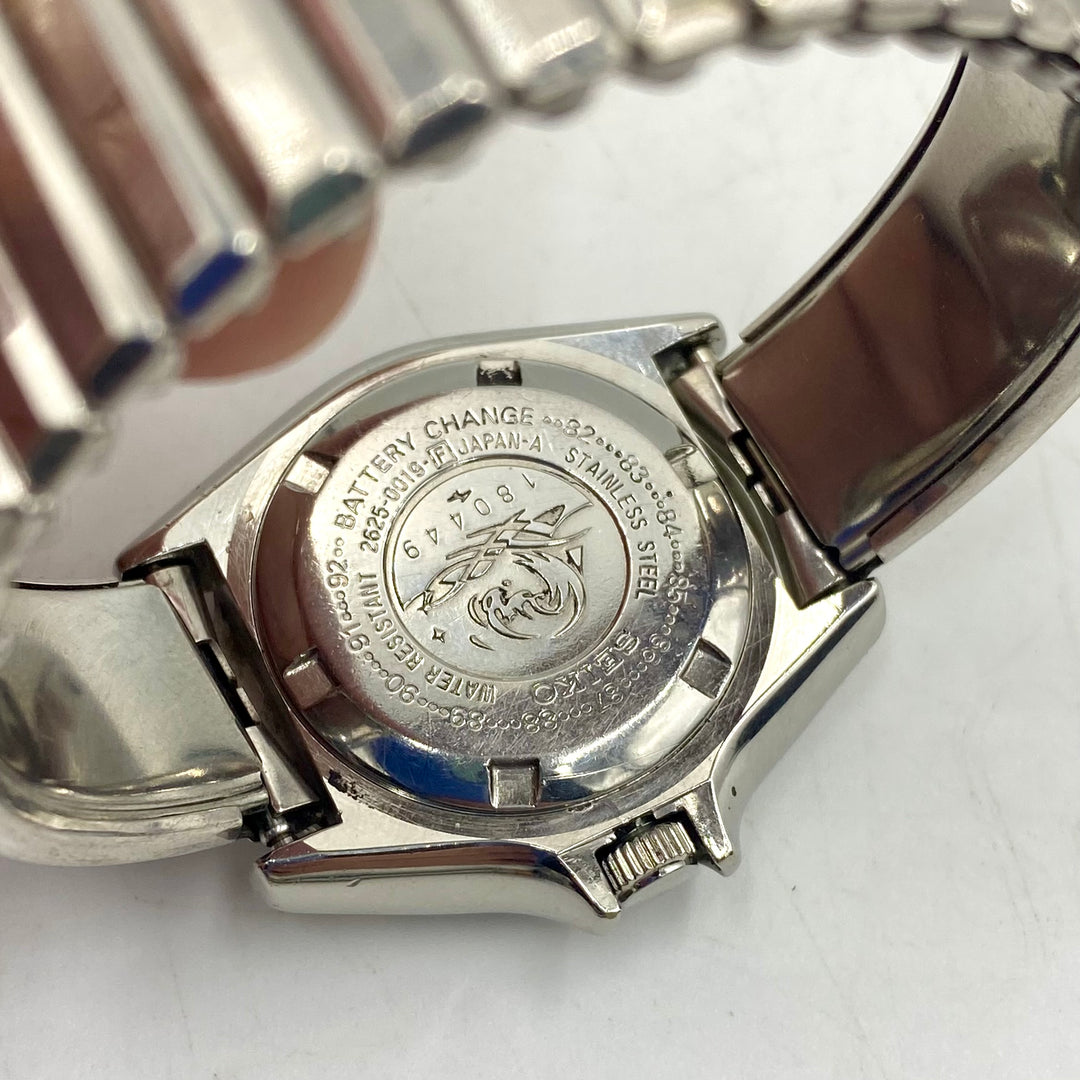 u713 Vintage Seiko Japan 2625 Diver's 150 WR Stainless Steel Unisex Wrist Watch