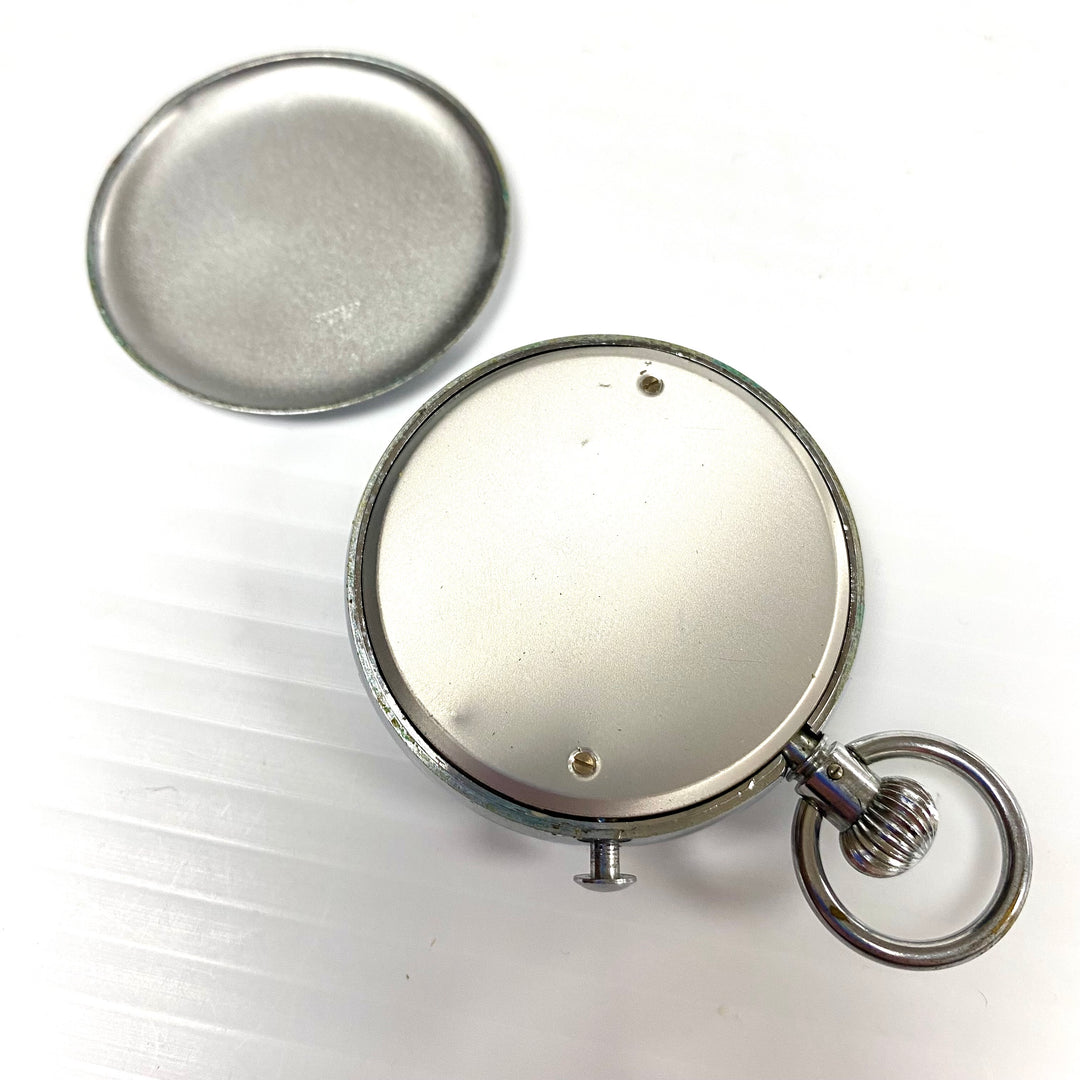 u721 Vintage Swiss Mechanical Movement Pocket Watch Silver Tone 1 Jewel