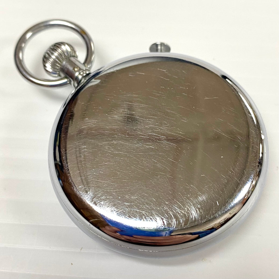 u721 Vintage Swiss Mechanical Movement Pocket Watch Silver Tone 1 Jewel