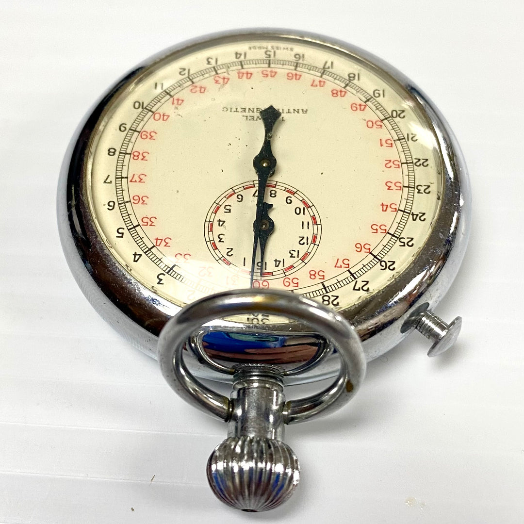 u721 Vintage Swiss Mechanical Movement Pocket Watch Silver Tone 1 Jewel