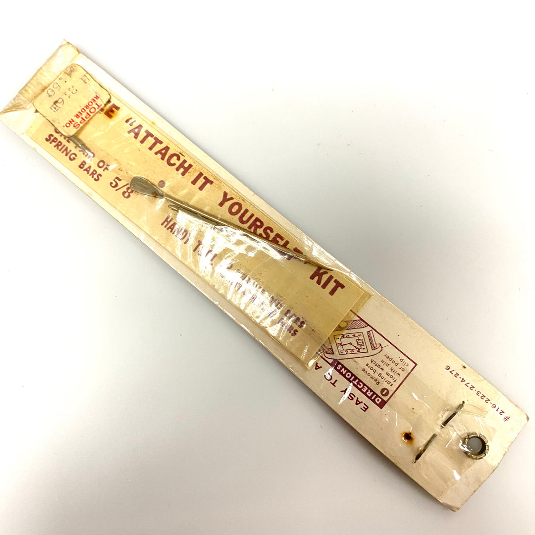 u770 Vintage Gold Tone Stainless Steel Back One-Piece Stretchy Watch Band