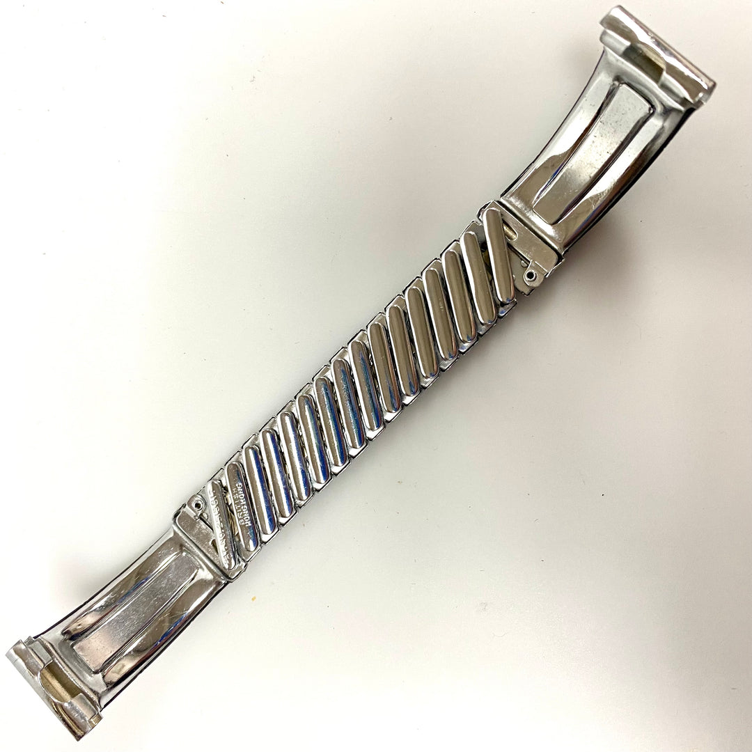 u783 Vintage Royal Star Silver Tone 1-Piece Stretch Watch Band Bracelet