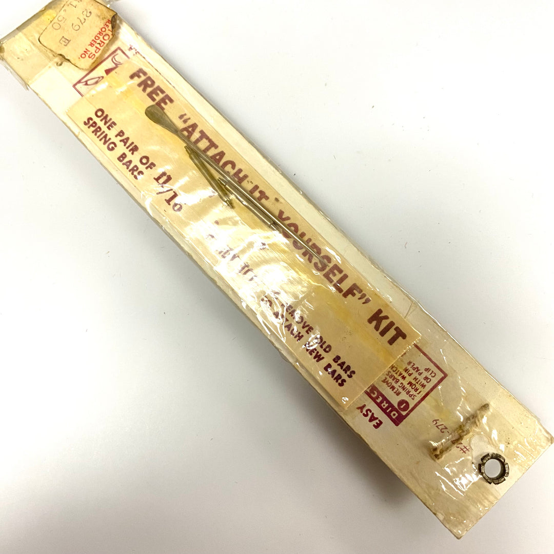 u784 Vintage Combination Expansion Gold Tone 1-Piece Stretch Watch Band Bracelet