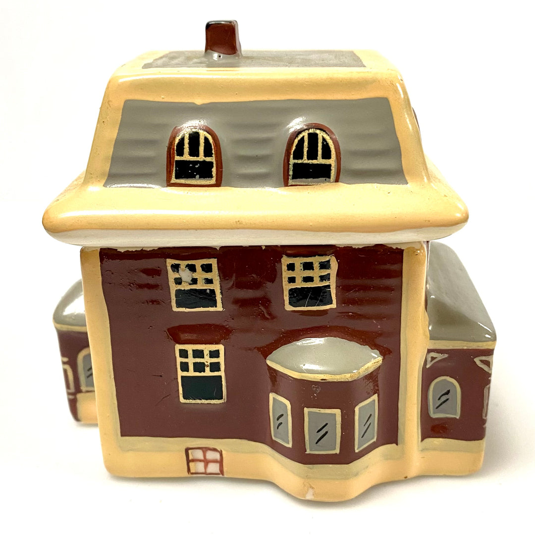 u794 Ceramic Hand-painted Little House Trinket Jewelry Gift Souvenir Box
