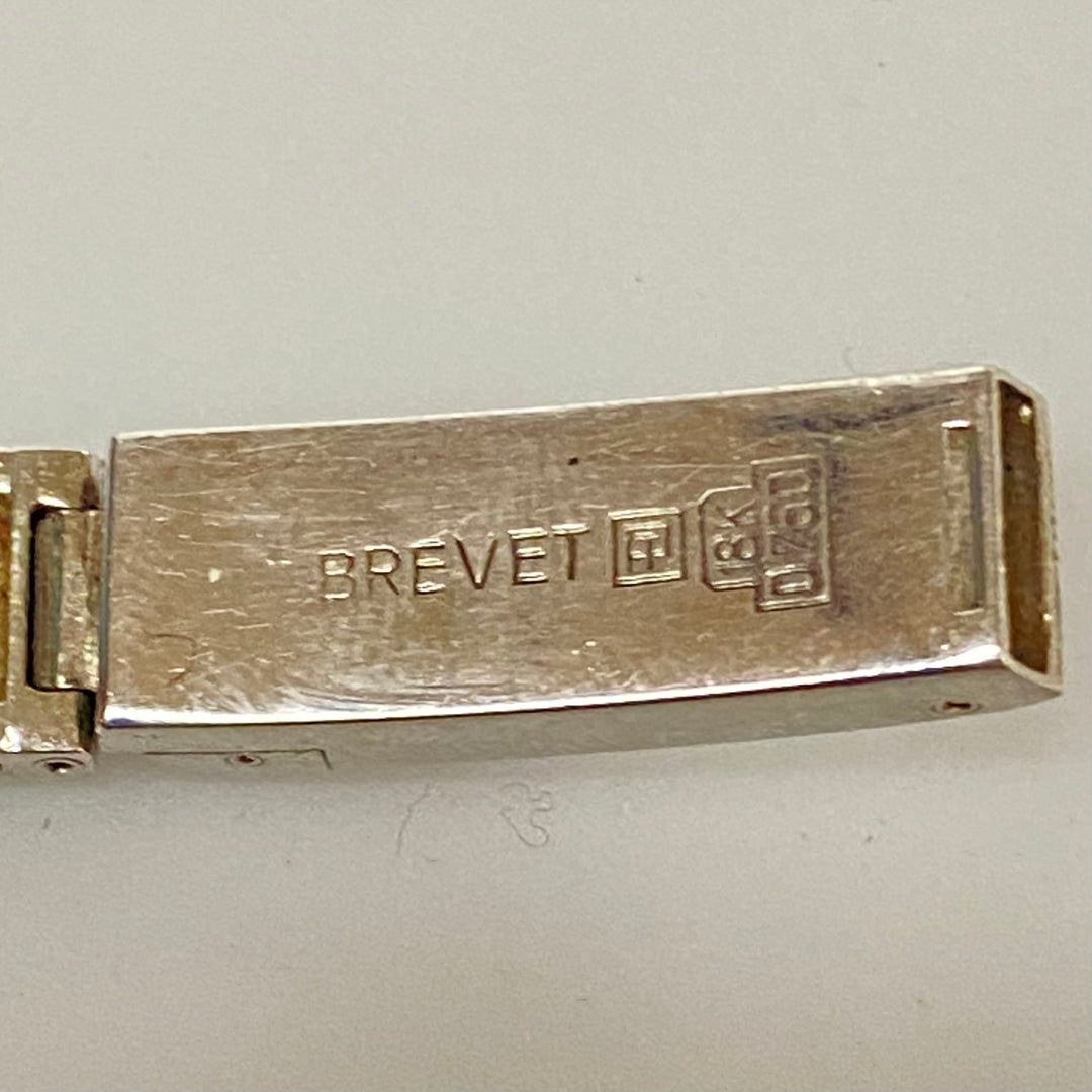 u876 RADO Vintage Swiss Made 18k White Gold Mechanical .09cts. Diamond Wrist Watch