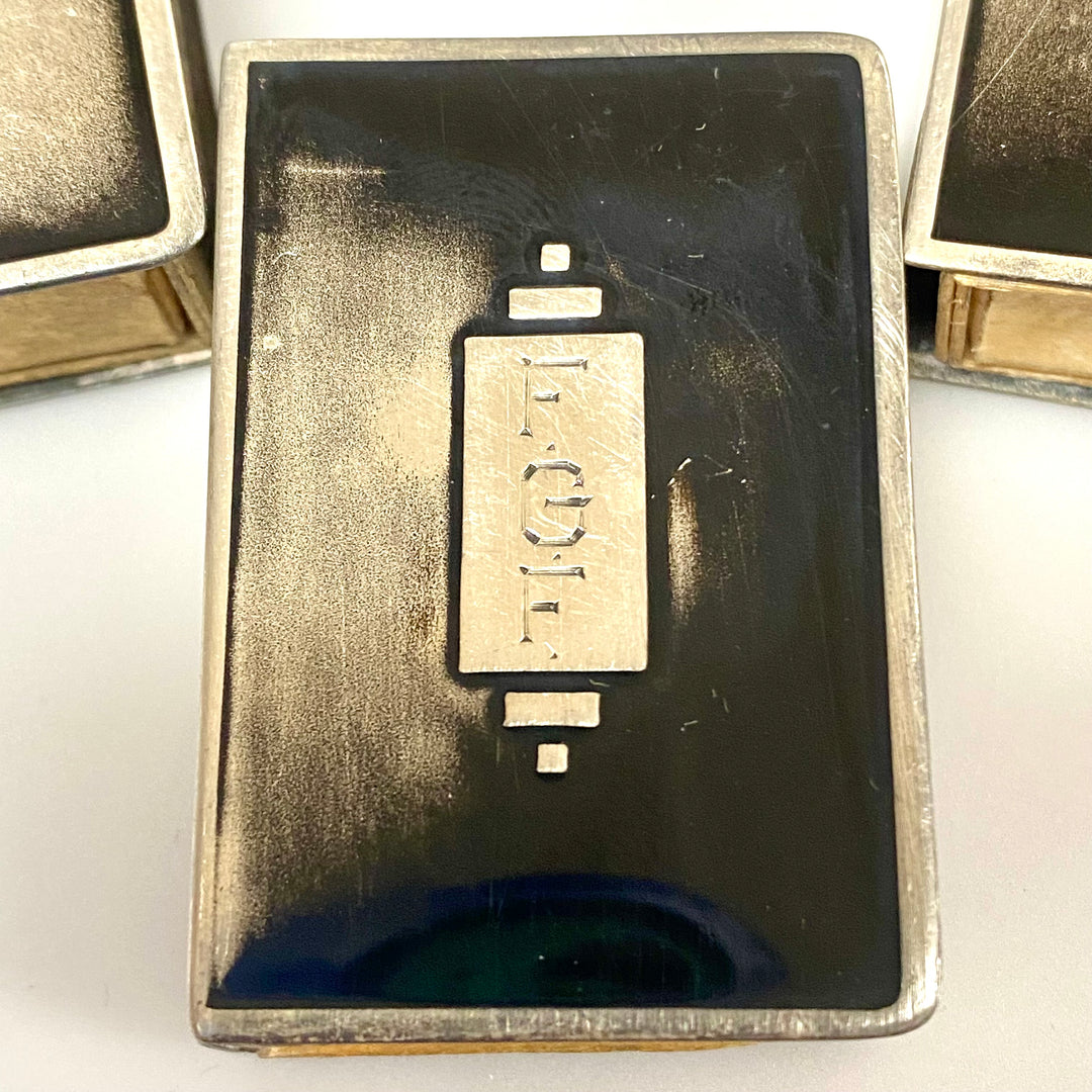u886 Vintage Sterling Silver Jewish Torah Match Box Holder Lot of 3 Collectibles