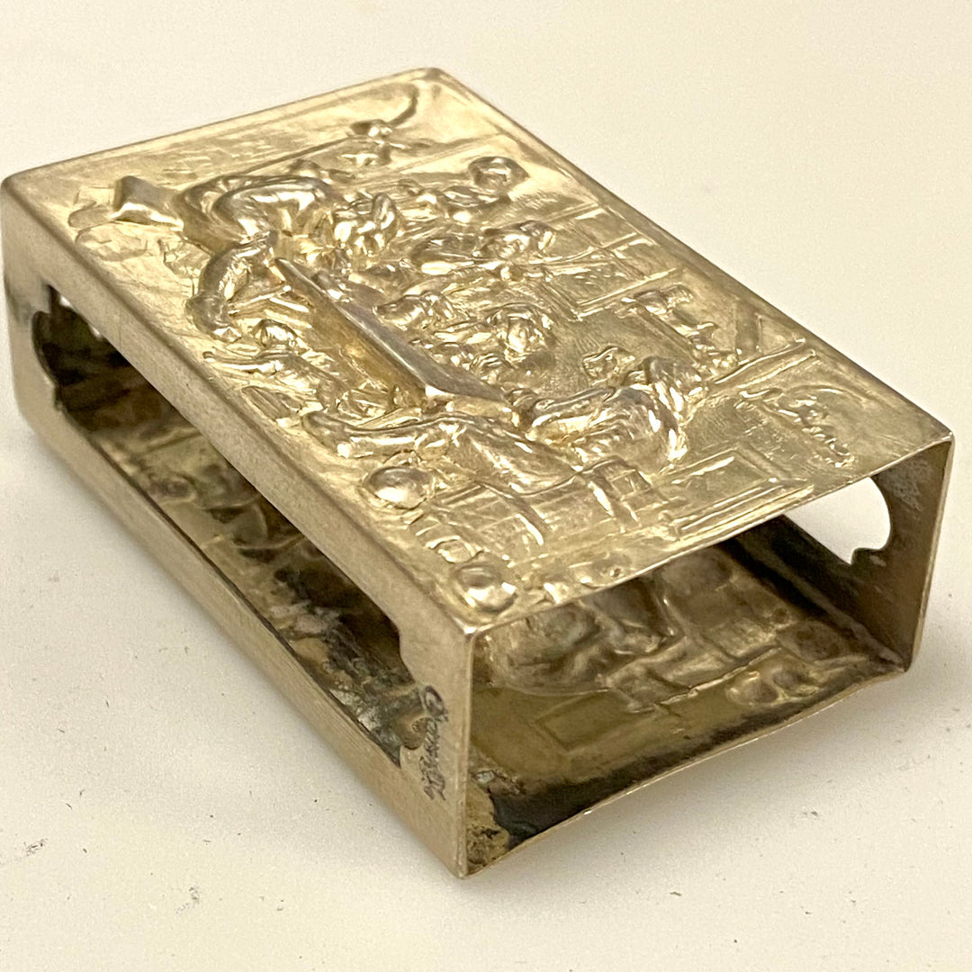 u888 Vintage Sterling Silver 800 Match Box Holder Collectibles