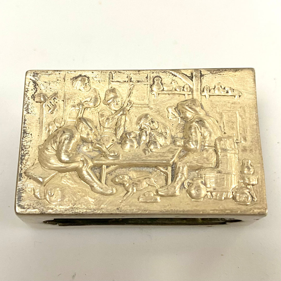 u888 Vintage Sterling Silver 800 Match Box Holder Collectibles