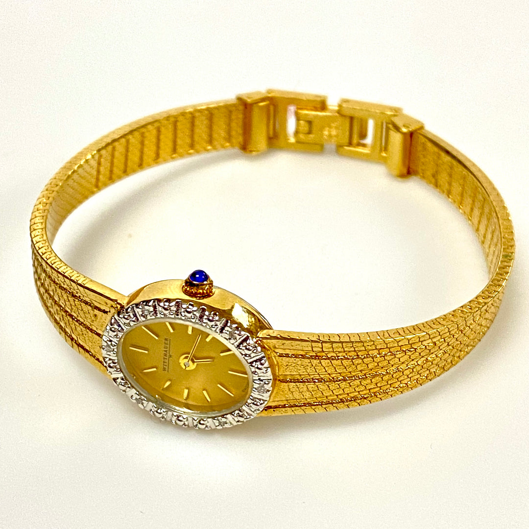 u912 Vintage Wittnauer Quartz Swiss Made CDW 2553 4J Ladies Wrist Watch USA