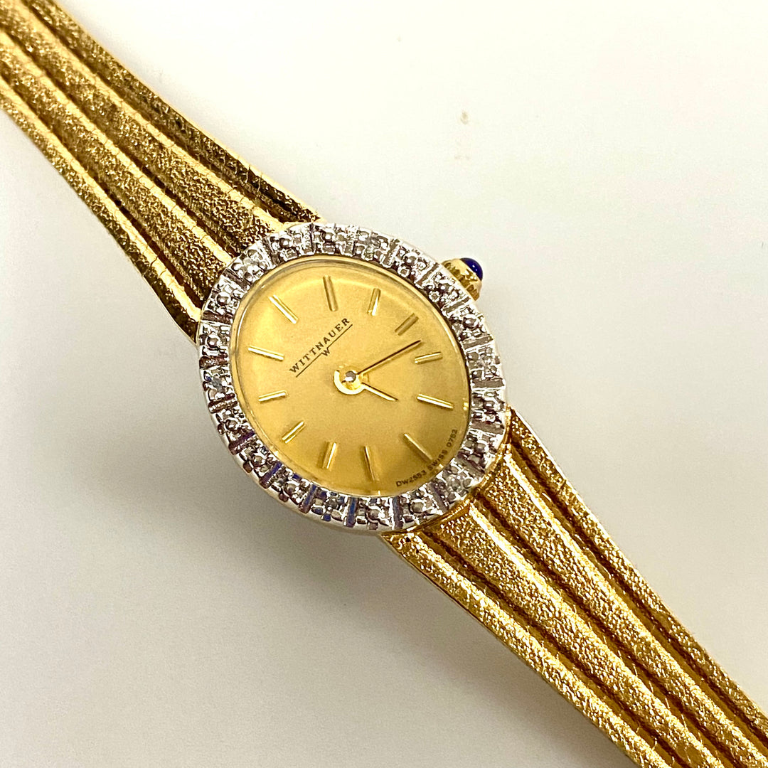 u912 Vintage Wittnauer Quartz Swiss Made CDW 2553 4J Ladies Wrist Watch USA