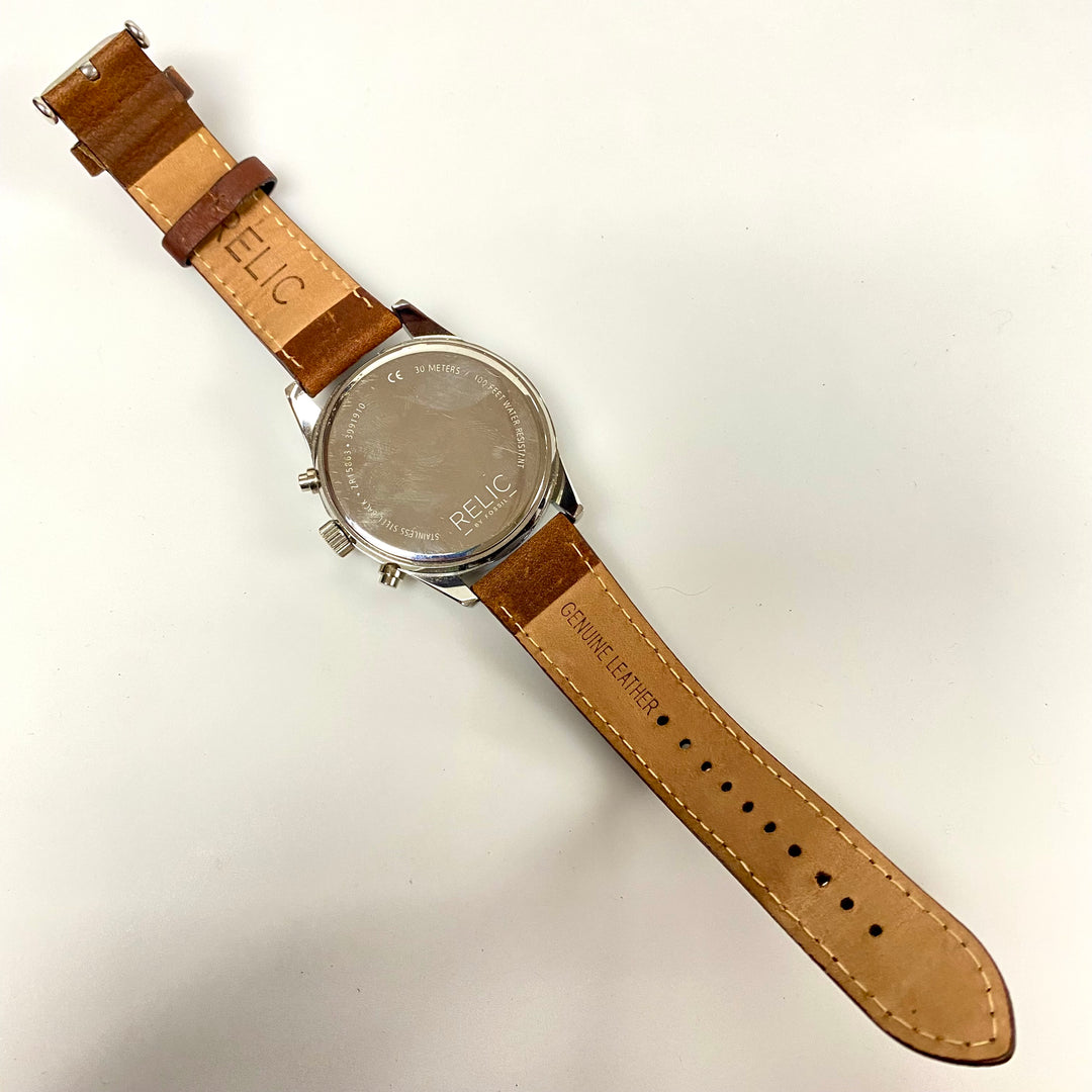 u925 RELIC by Fossil Stainless Steel Back 30M Water Resistant Quartz Wrist Watch