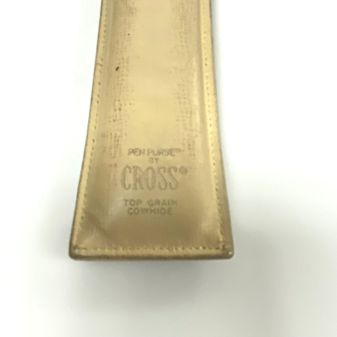 u930 Vintage CROSS Gold Tone Ballpoint Pen & Pencil Set Original Leather Case