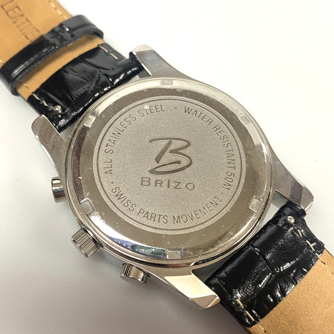 u936 BRIZO Quartz All Stainless Steel Water Resistant 50m Swiss Wrist Watch