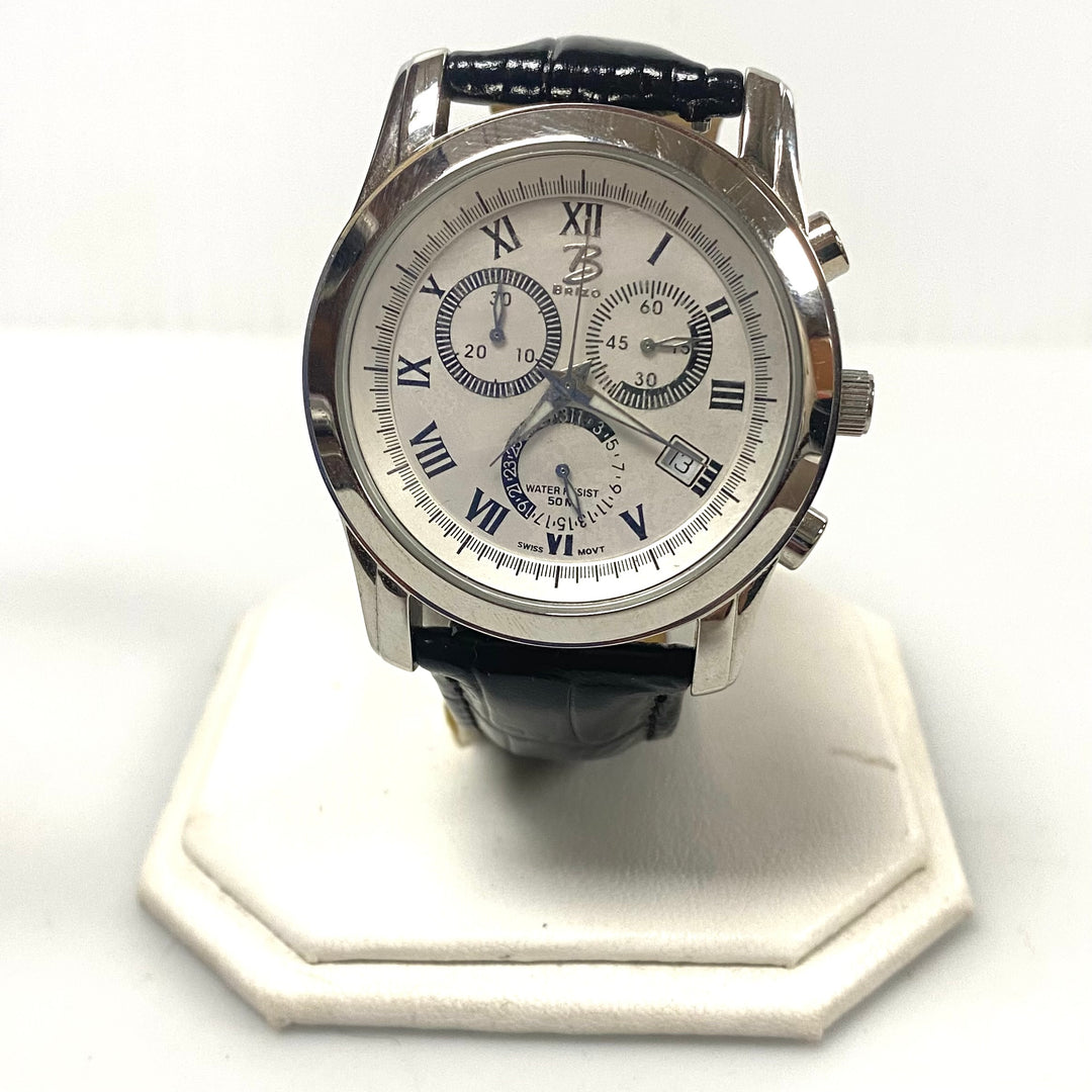 u936 BRIZO Quartz All Stainless Steel Water Resistant 50m Swiss Wrist Watch