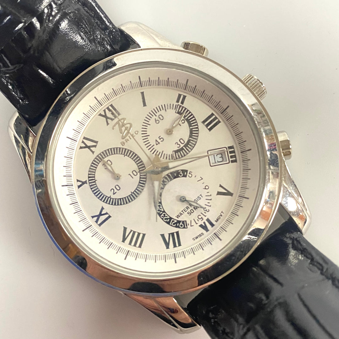 u936 BRIZO Quartz All Stainless Steel Water Resistant 50m Swiss Wrist Watch