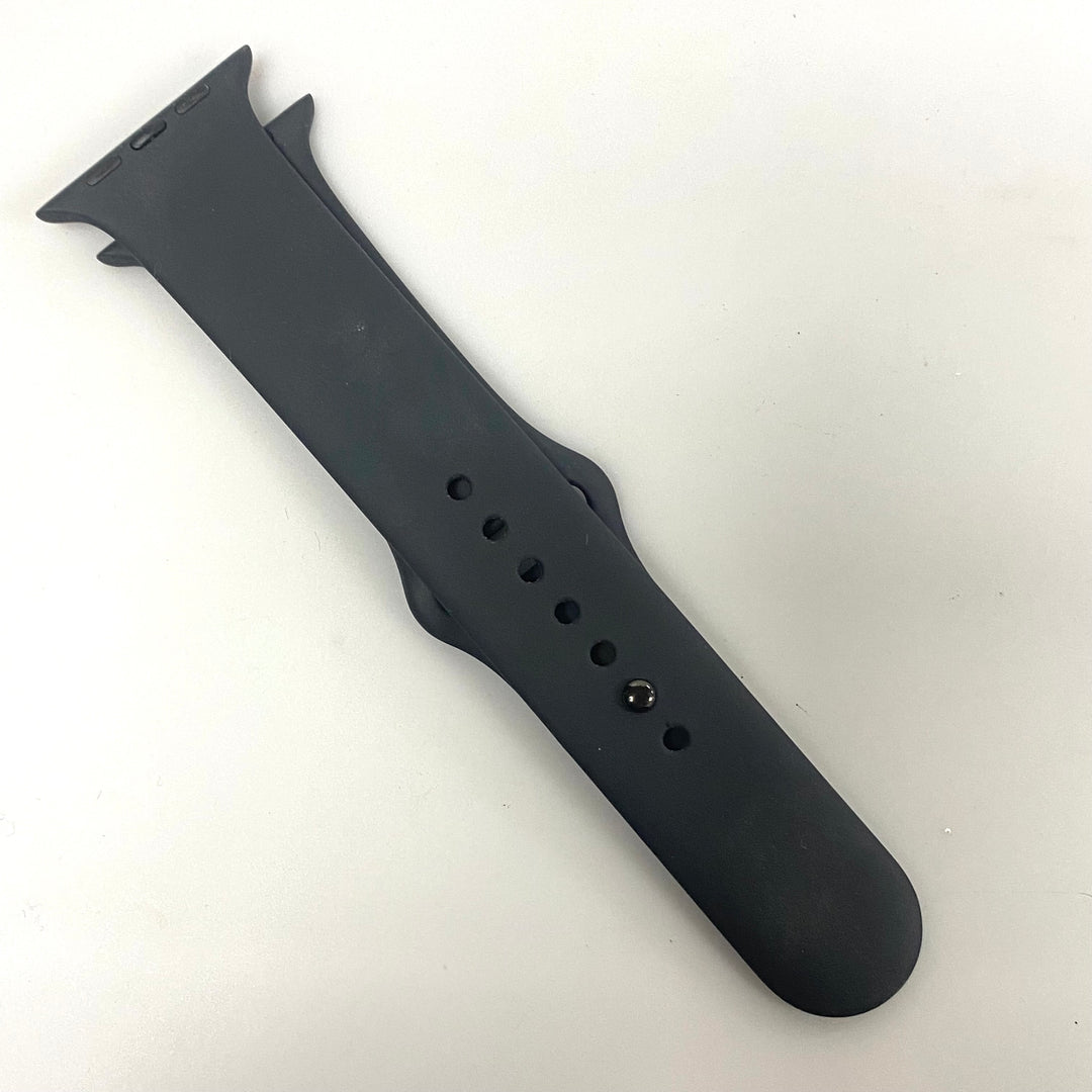 u937 Black Silicone Two-Piece M/L 44mm Watch Band Bracelet