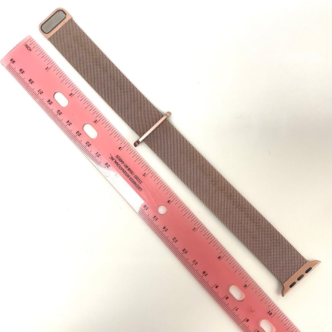 u939 Rose Gold Tone Metal Strap For Apple Watch Bracelet Band