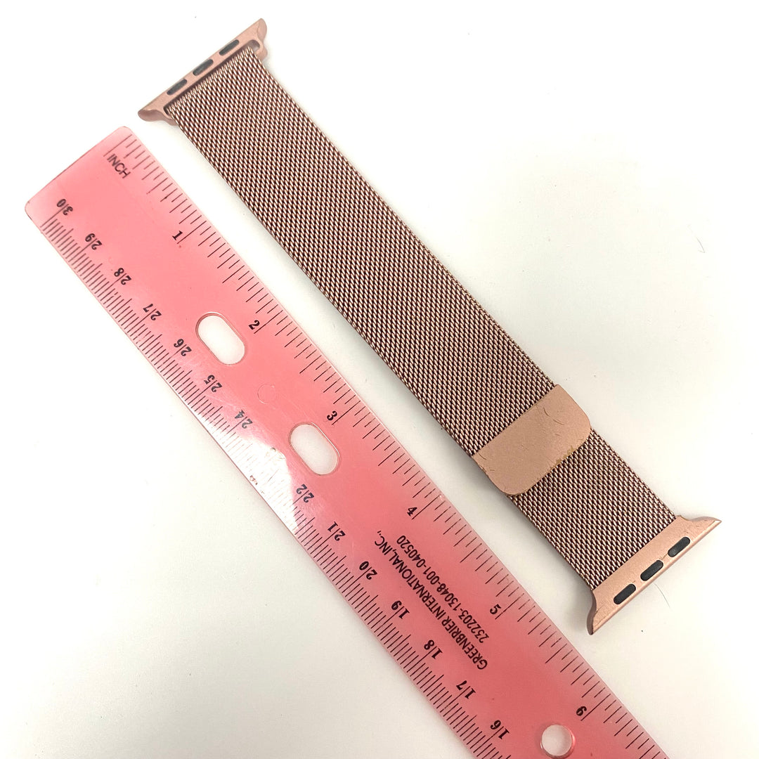 u939 Rose Gold Tone Metal Strap For Apple Watch Bracelet Band