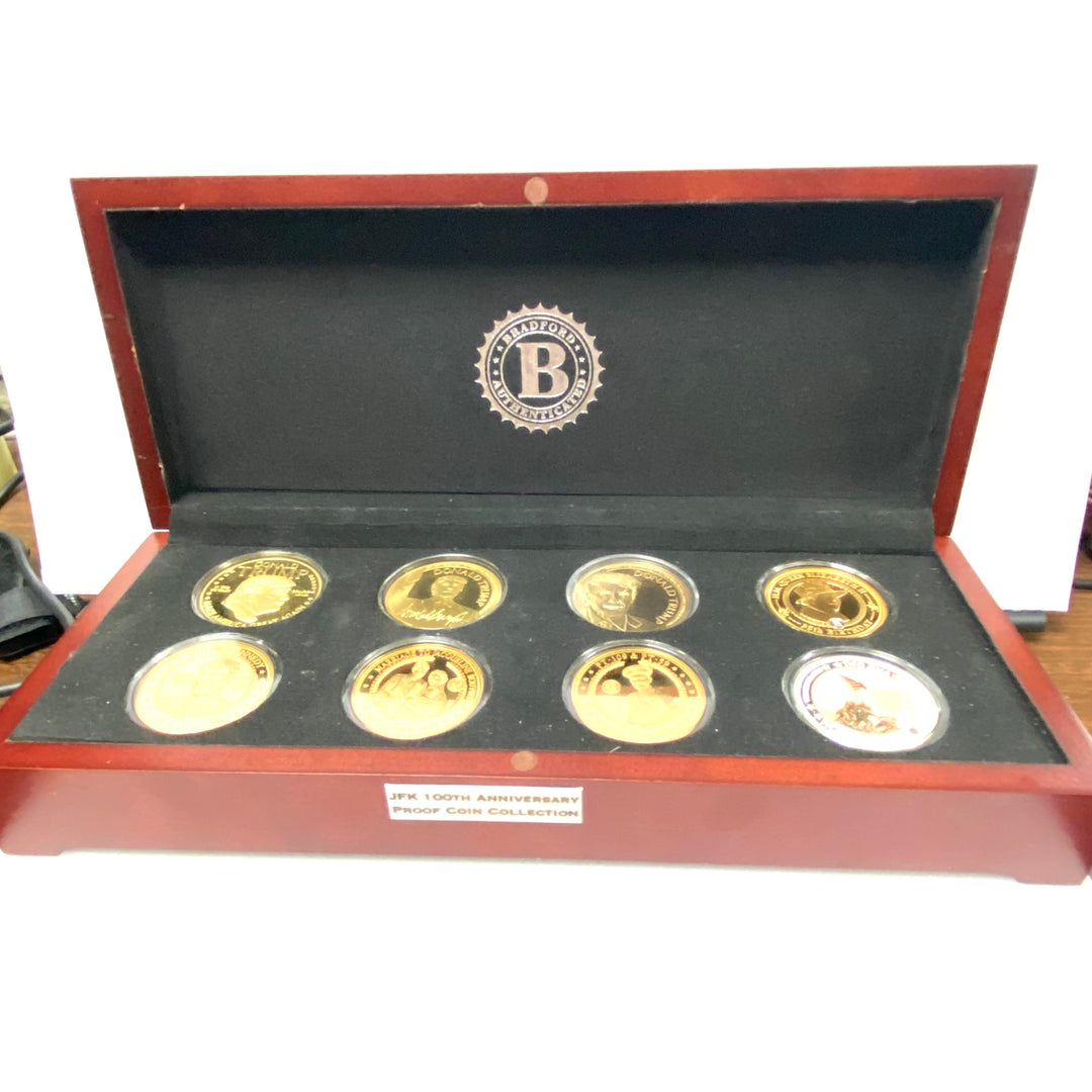 u978 JFK 100th Anniversary Proof 8-Coin Collection (Bradford Exchange Mint) in original Display Case
