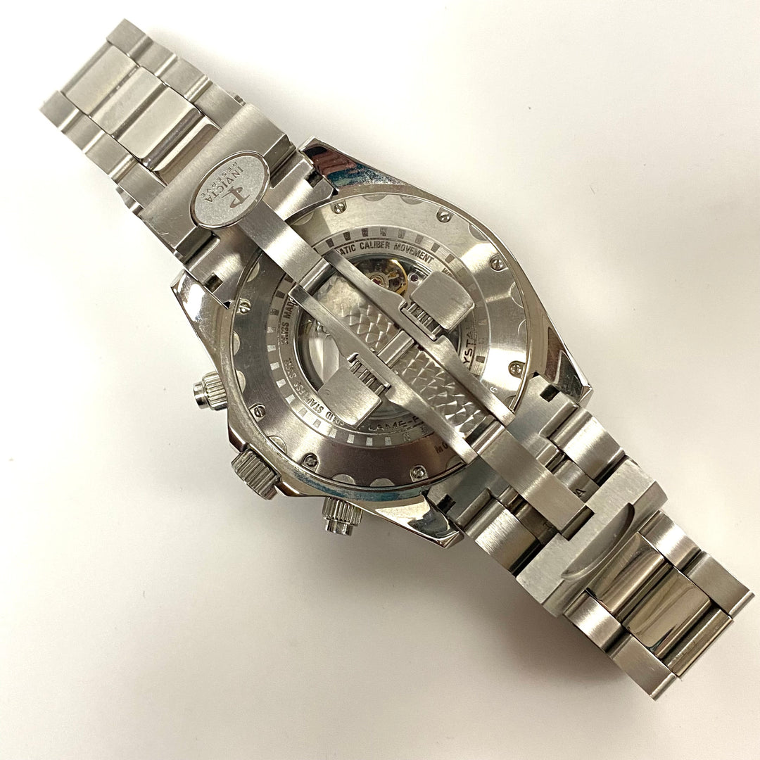 v008 INVICTA Reserve Pro-Diver 500m WR Stainless Steel Champagne Dial Men's Wrist Watch #13986 Flame-Fusion Crystal +Box