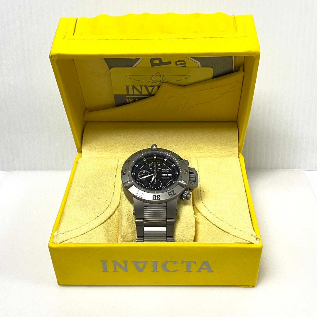 v010 INVICTA Subaqua Noma III 500m WR Chrono Limited Edition SS Titanium Wrist Watch 11050 +Box