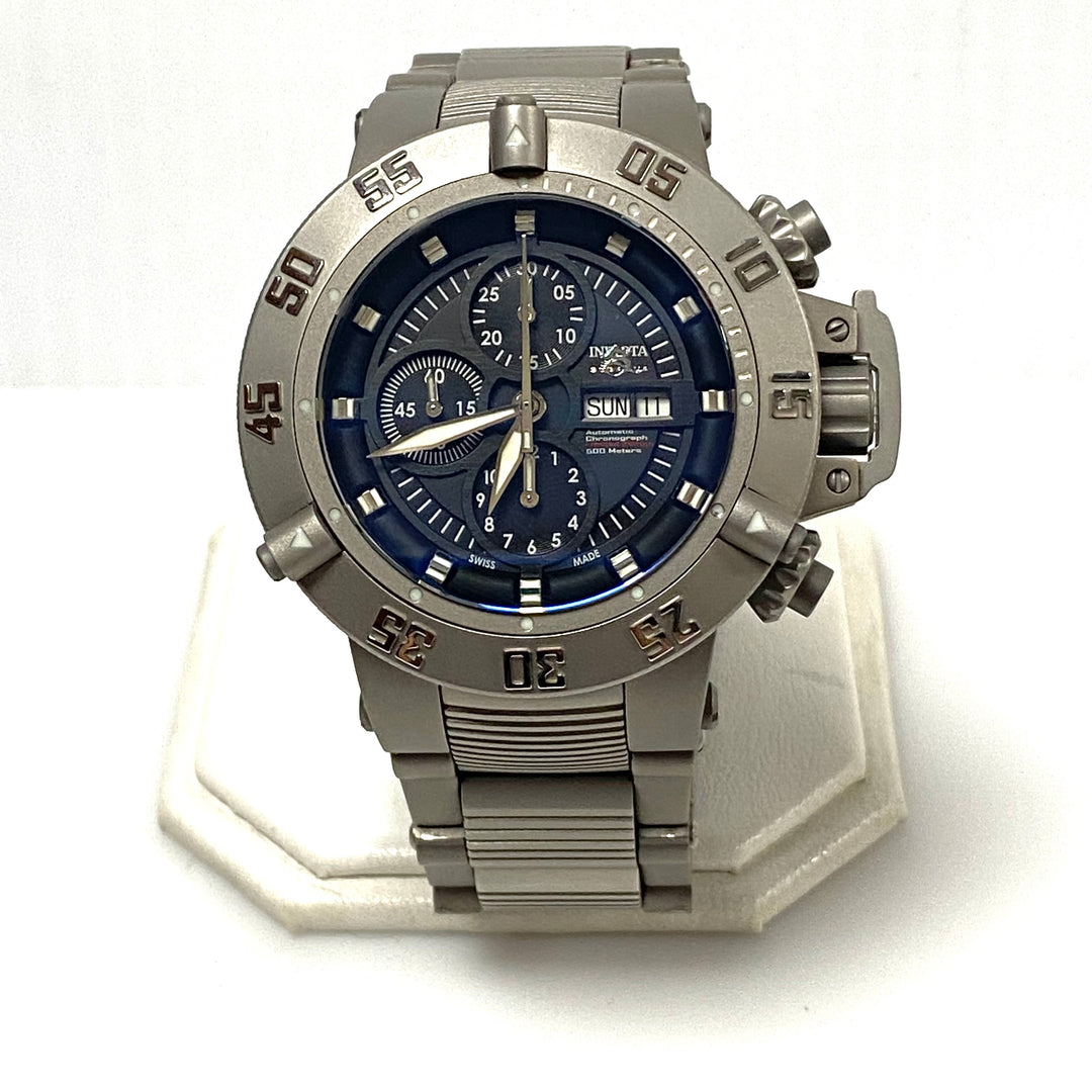 v010 INVICTA Subaqua Noma III 500m WR Chrono Limited Edition SS Titanium Wrist Watch 11050 +Box