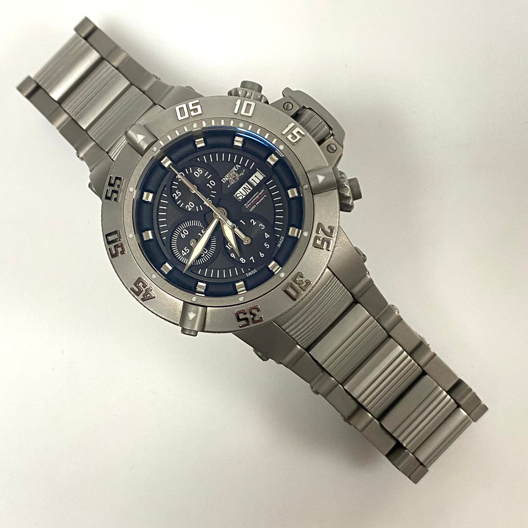 v010 INVICTA Subaqua Noma III 500m WR Chrono Limited Edition SS Titanium Wrist Watch 11050 +Box