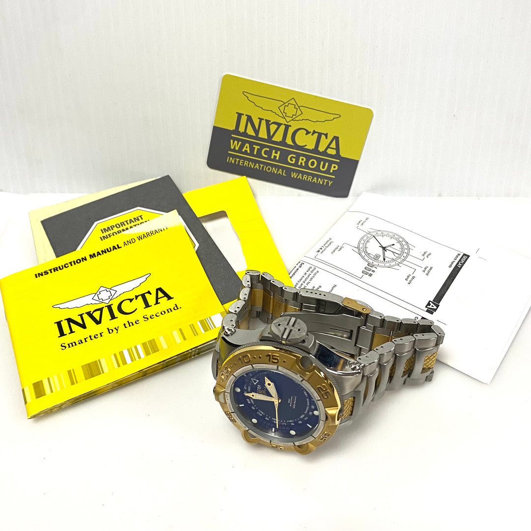 v011 INVICTA Subaqua Noma V 500m WR Chronograph Limited Edition All Stainless Steel Wrist Watch 12874 +Box