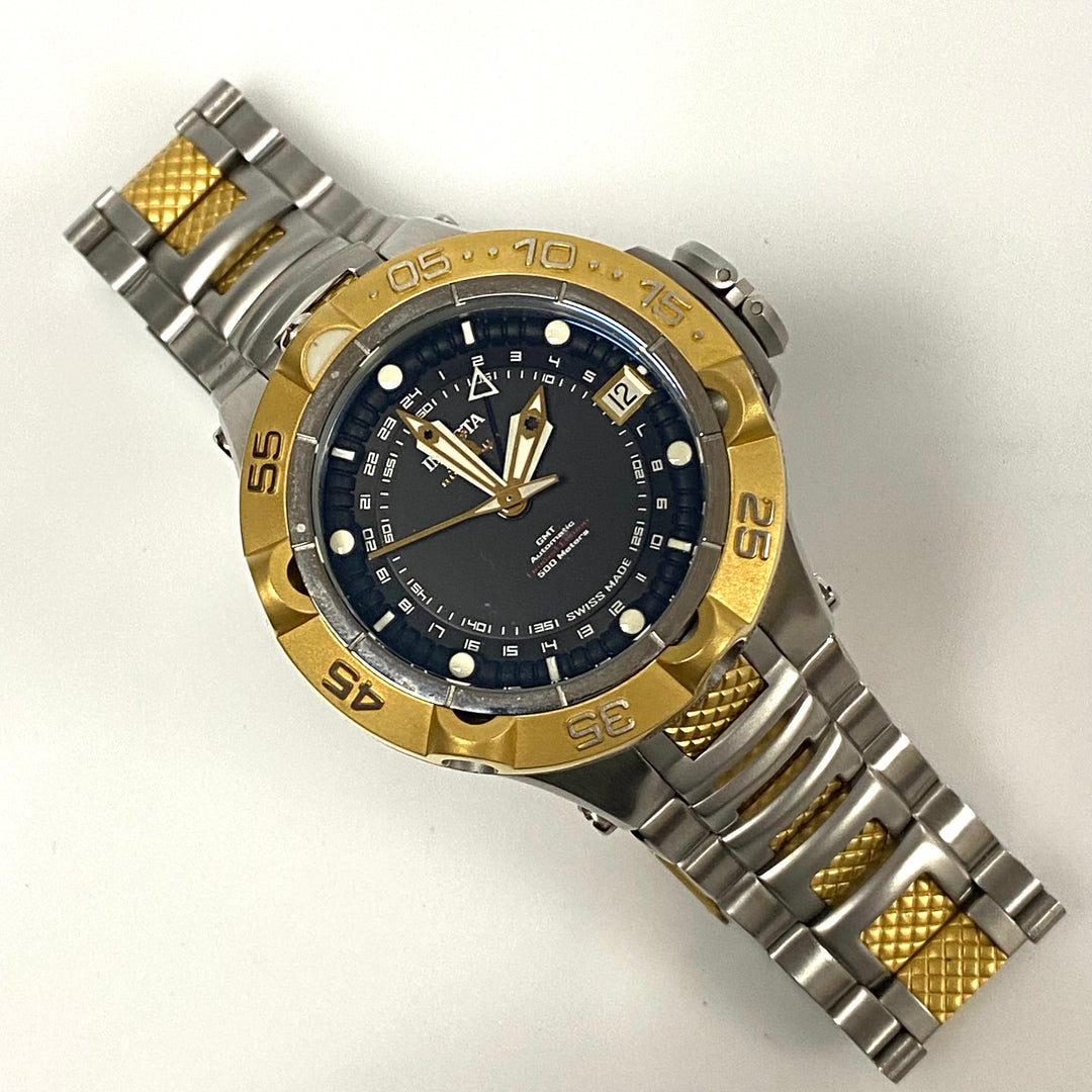 v011 INVICTA Subaqua Noma V 500m WR Chronograph Limited Edition All Stainless Steel Wrist Watch 12874 +Box