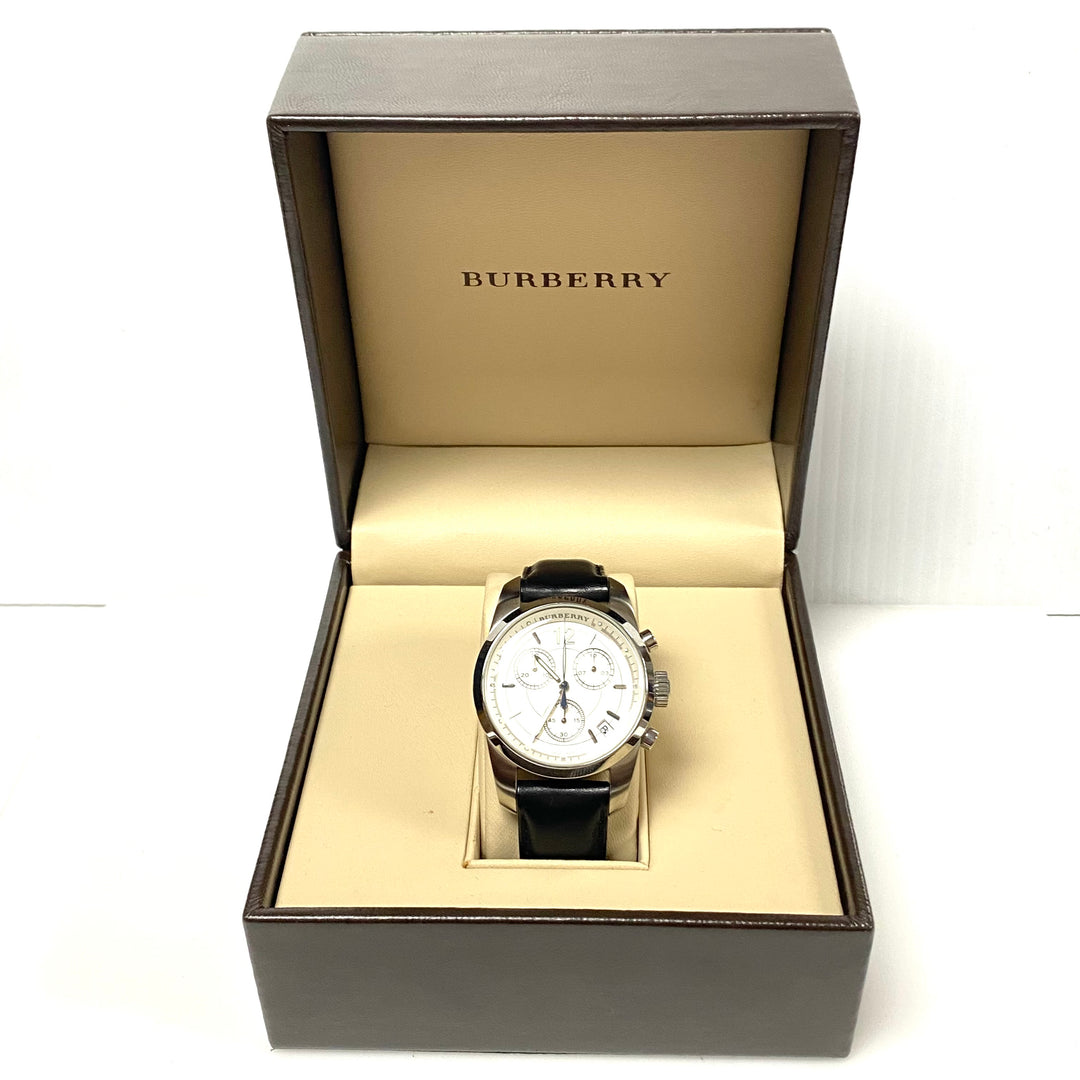 v013 Burberry Swiss Made BU7305 100M WR Quartz Men's Wrist Watch w Original Box