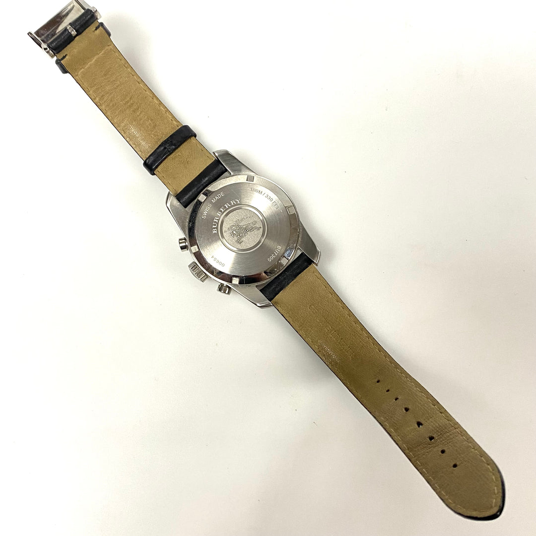 v013 Burberry Swiss Made BU7305 100M WR Quartz Men's Wrist Watch w Original Box