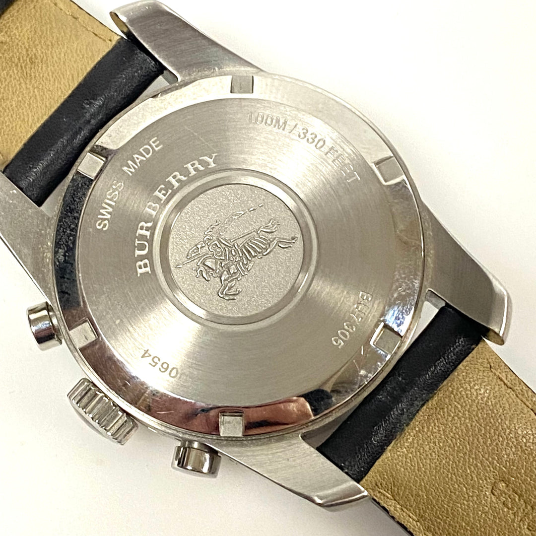 v013 Burberry Swiss Made BU7305 100M WR Quartz Men's Wrist Watch w Original Box