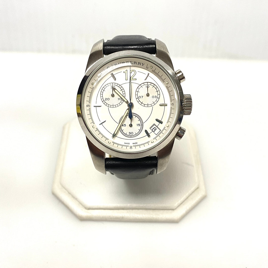 v013 Burberry Swiss Made BU7305 100M WR Quartz Men's Wrist Watch w Original Box